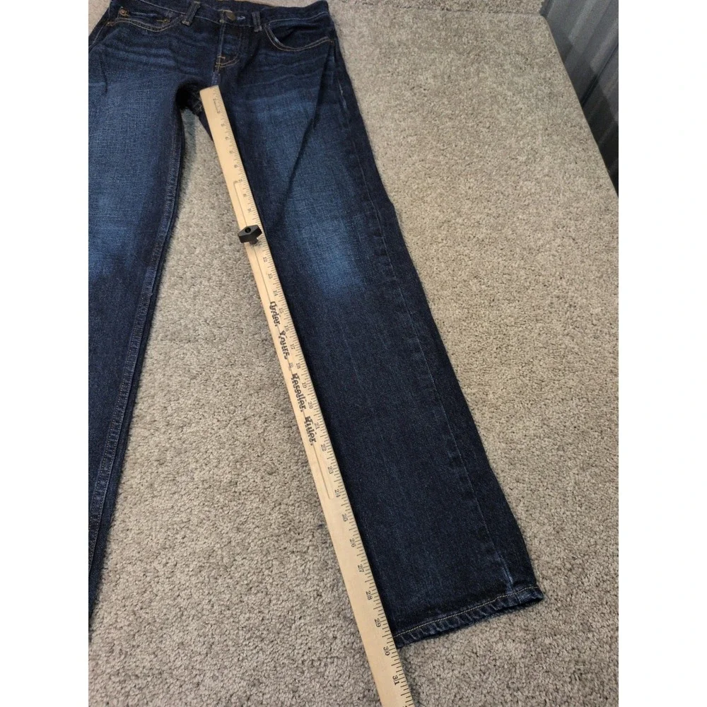 Hollister Epic Flex Straight Leg Dark‎ Wash Denim Jeans Mens 28x30 Indigo